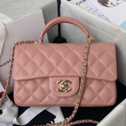 AS2431 Chanel Mini Flap Bag with Top Handle