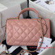 AS2431 Chanel Mini Flap Bag with Top Handle