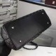 Large Chanel Coco Grained Black Lambskin with Black Handle A92993