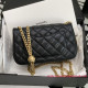 AS4041 Black Lambskin Gold Tone Metal